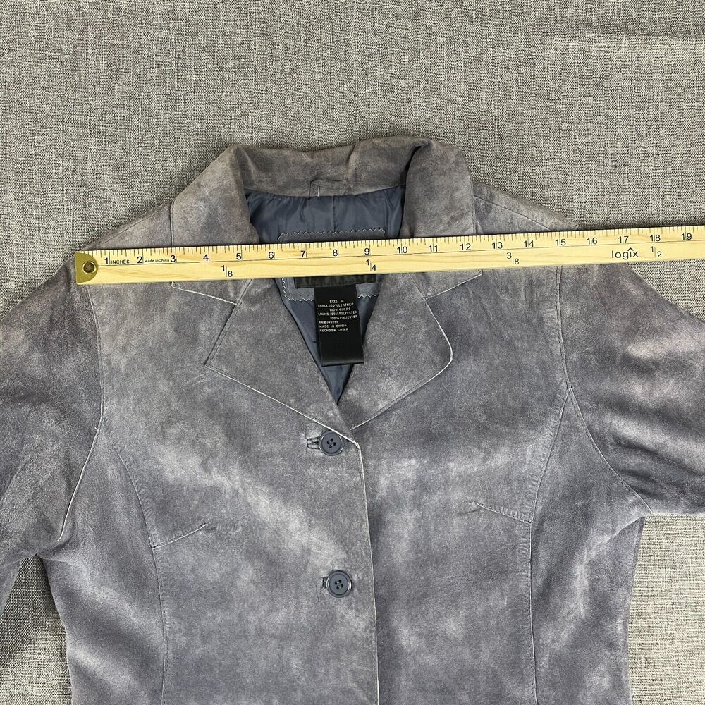 Vintage Brandon Thomas Lavender Purple Suede Leather Jacket Women Western Size M - Picture 9 of 11